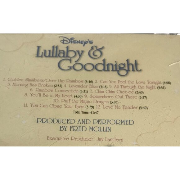 Disneys Lullaby & Goodnight CD Baby Sleep Music By Fred Mollin New - Picture 3 of 4